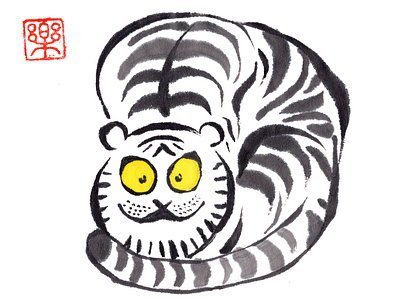 Tiger in Japanese style