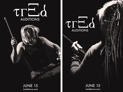 Tred monochrome poster tred