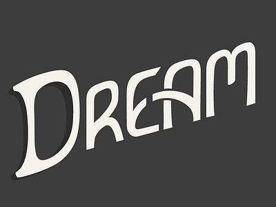 Dream lettering logo type