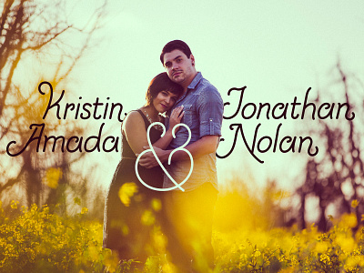 Johnny & Kristin - Wedding invites ampersand invitation lettering wedding