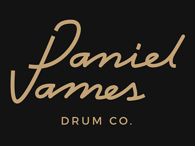 Daniel James Drum Co american concept lettering script