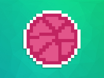 16 Bit Dribbble 16 bit dribbble sticker