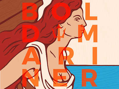 Bold Mariner Poster beer beer art illustration nautical poster