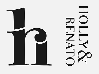 hr Logo bodoni lettering logo typography