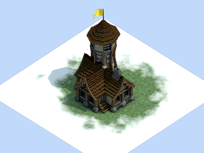 Watch Tower 3d art 3d design