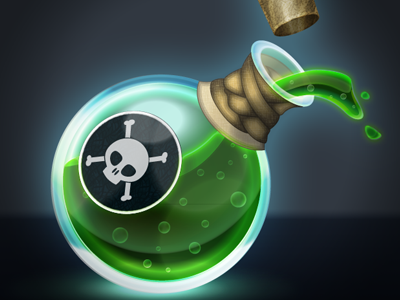 Poison Ps cencept art illustrator potion vector