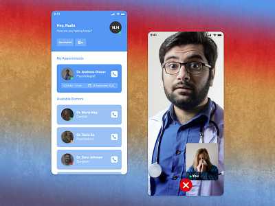 Medical App UI app design app screen digital healthcare doctor medical app mockup patient ui ux