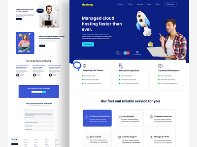 Web Hosting Landing Page