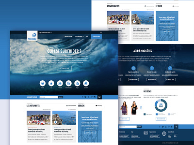 Surfrider rebranding — 2015 blog foundation non profit organization surf ui design webdesign