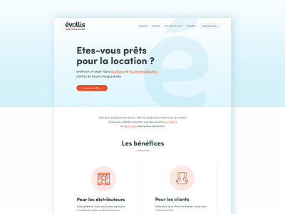 Evollis rebranding — 2018 blog corporate homepage leasing ui design webdesign