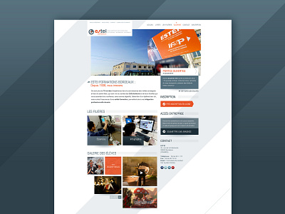 ESTEI — 2013 corporate corporate design graphic design homepage school ui design webdesign