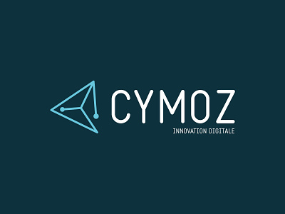 Cymoz — 2014 blue brand design branding linear linear icons logo uppercase web agency