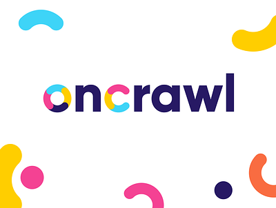 Nouveau logo Oncrawl app blue branding design illustration logo logo design minimal saas saas app typography vector