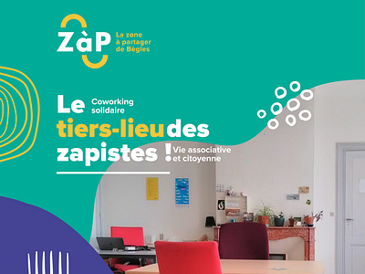 ZàP : la zone à partager branding design flyer graphic design print