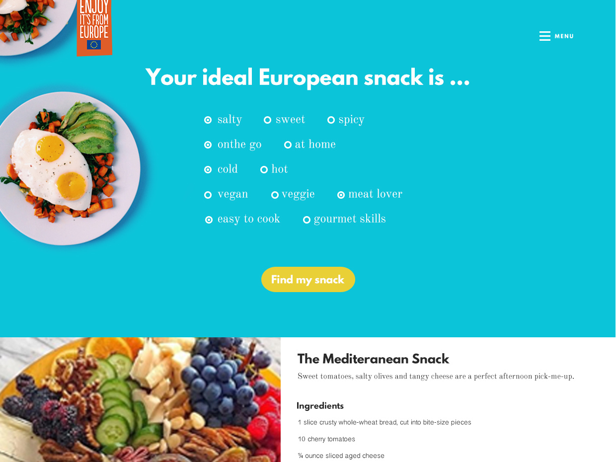 European snack generator by Eloïse Pouget on Dribbble
