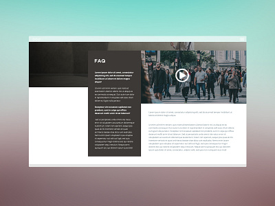 Block template blue design faq green grey ui ux video web website