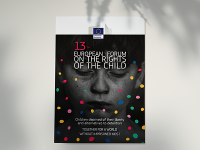 Child Rights campaign campaign child child rights children colors confettis cry dots europe european union forum poster rights
