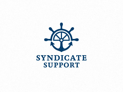 Syndicate Support anchor boat branding clean design icon identity logo minimal nautical sailing sea symbol yacht