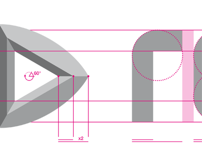 Roamee - Logo presentation branding design guidelines identity logo pink presentation white