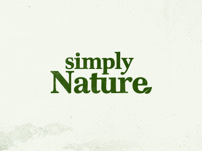 Simply Nature branding clean design logo minimal nature typography