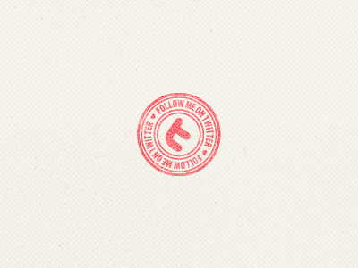 Twitter Stamp badge grunge stamp texture twitter ui webdesign