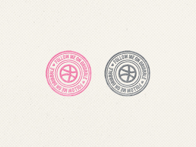 Dribbble Stamp badge dribbble grunge stamp texture ui webdesign