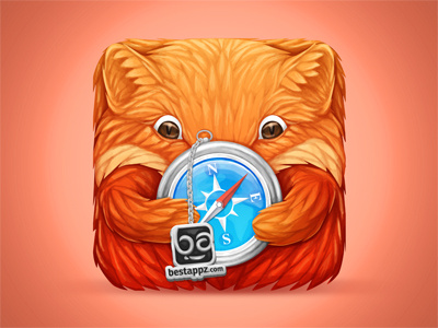 Best Web Appz icon icon character illustration safari web fox firefox mozilla browser compass apps app icons