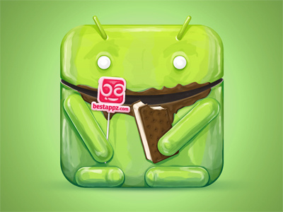 Best Android Appz icon android app apps character chocolate ice cream ice cream sandwich icon icons illustration lollipop