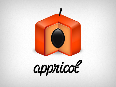 Appricot Logo app appricot apps apricot branding identity logo type typo typography