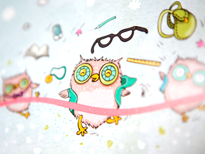 Owls! birds character comic funny illustration owl