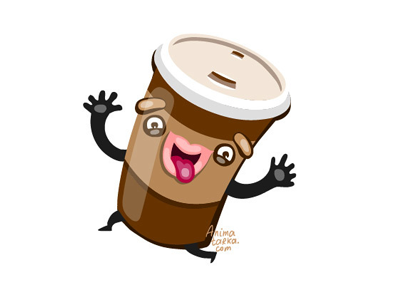 Coffee character illustration