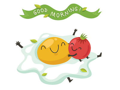 Good Morning character illustration