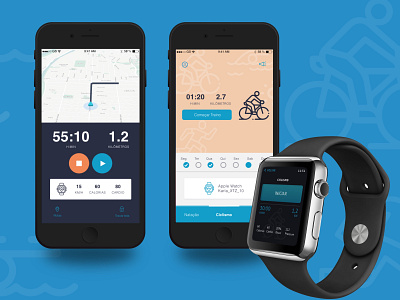 NeoTrio app apple watch service design smartwatch ui ux