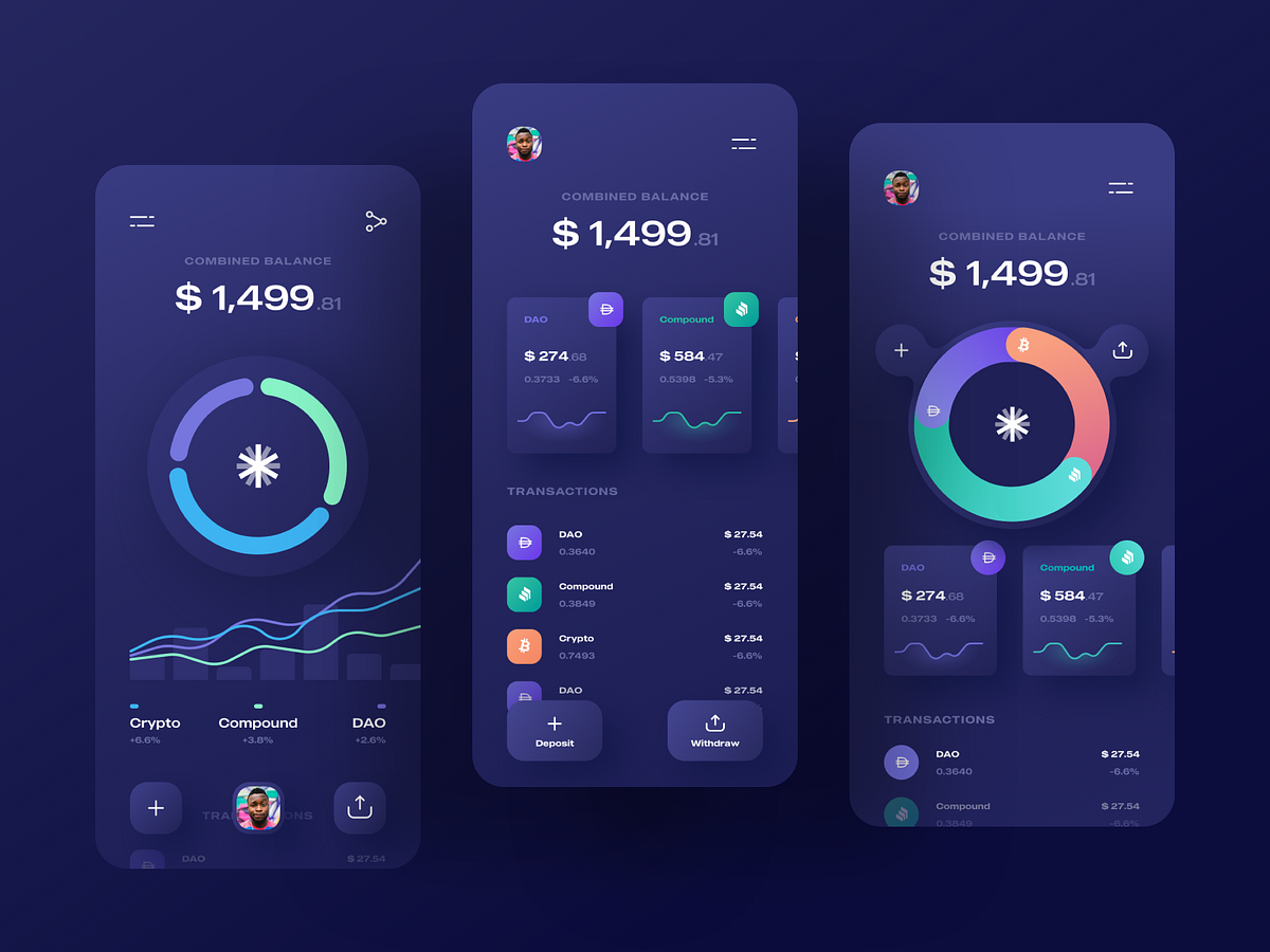 Kapital Wallet | Crypto Currency App Design by Bogdan Nikitin for ...