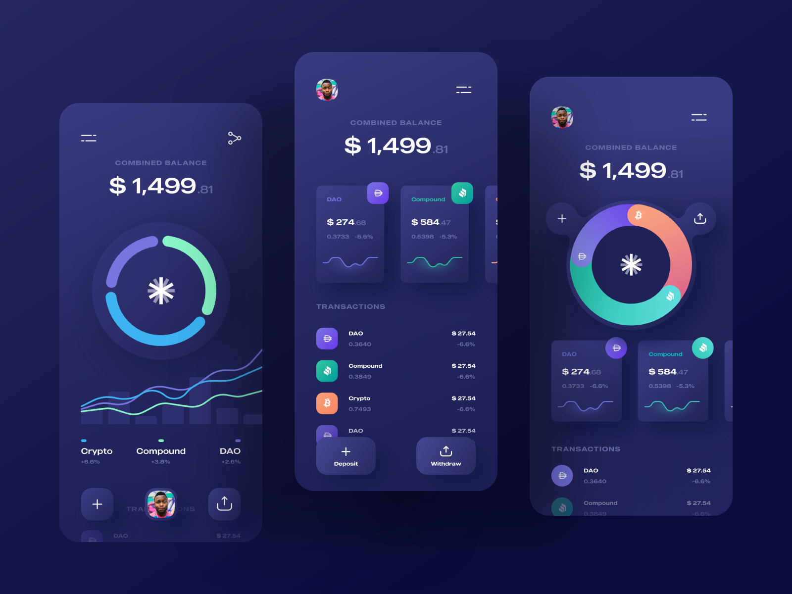 Kapital Wallet | Crypto Currency App Design by Bogdan Nikitin for ...