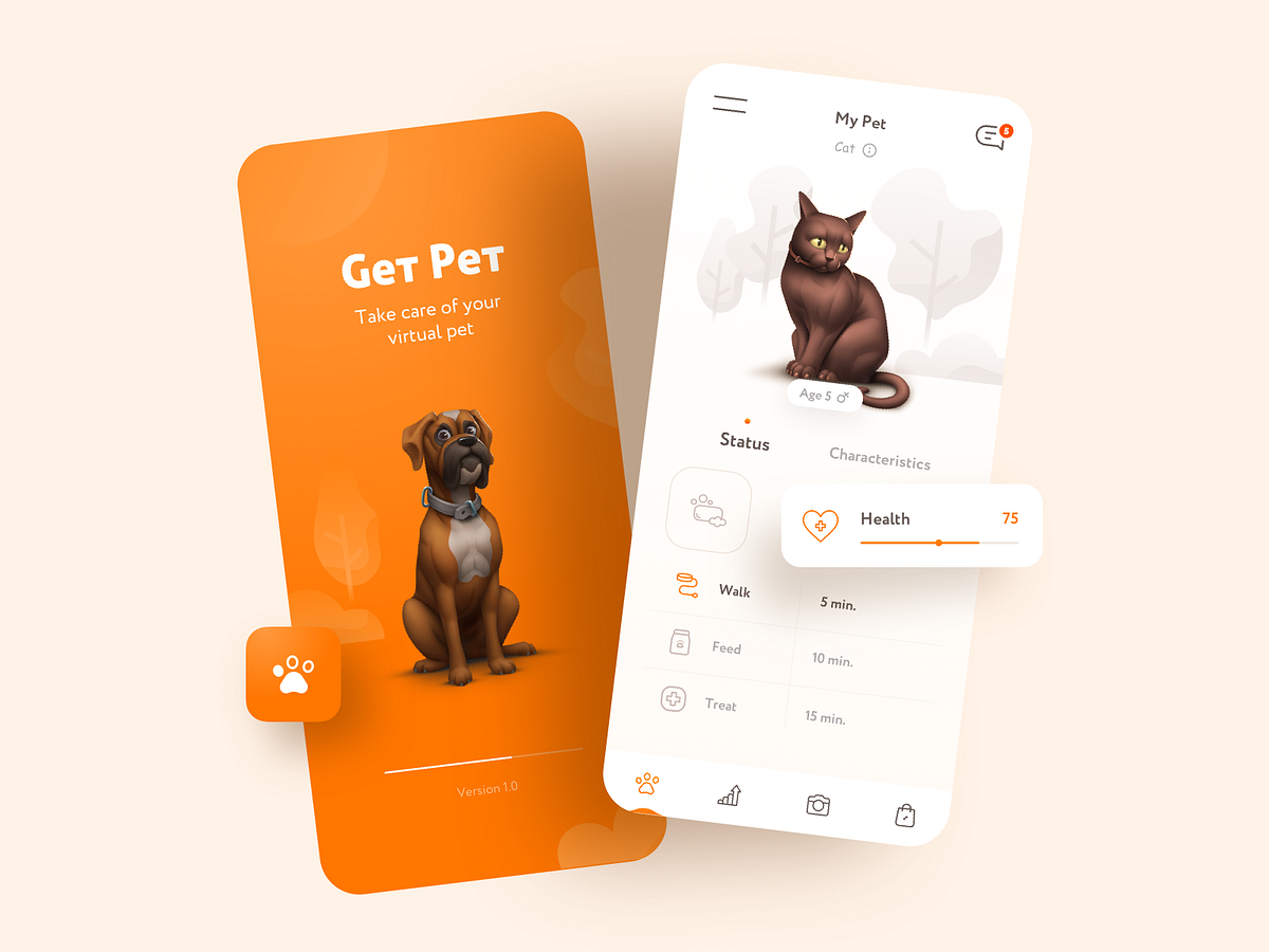 My Pet | IOS App Design by Bogdan Nikitin for Nixtio on Dribbble