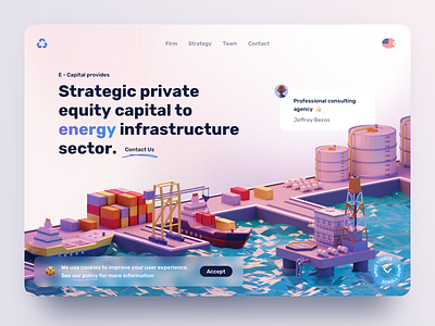 Consulting Agency Landing agency consulting firm consulting website design illustration landing page ui ux