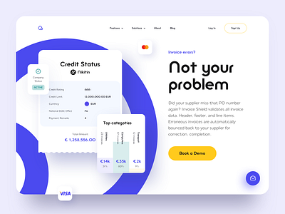 Qvalia Landing Page Rebound bank exchange finance landing page money online payment purple sketch ui ux wallet website concept