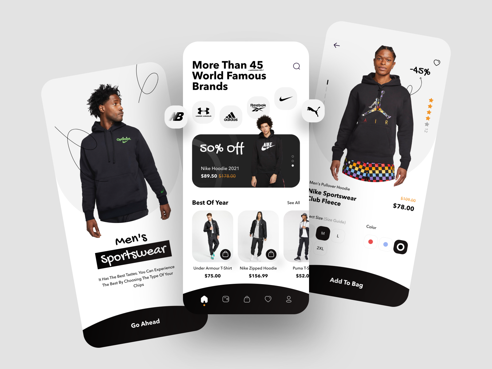 Sportswear Shop App by Bogdan Nikitin for Nixtio on Dribbble