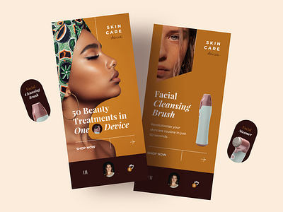 Skin Care Mobile App Concept app beauty concept cosmetics design face care fashion ios mobile product skin care ui ux women