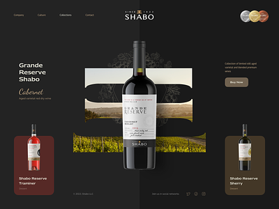 Wine Shop Concept dark mode design homepage ui ux website concept wine wine bottle wine shop winery