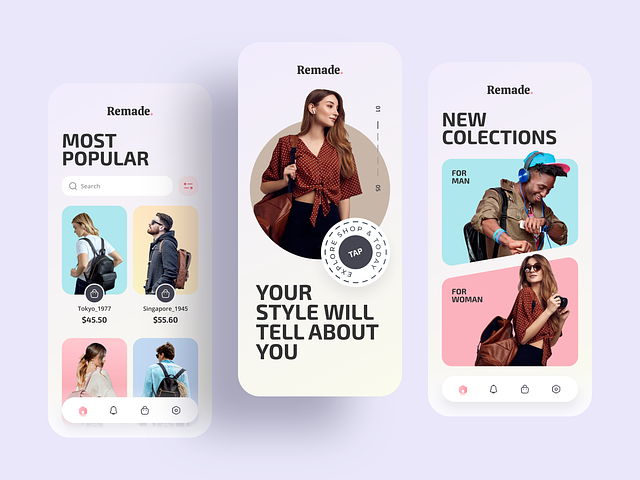 Online Shop App by Bogdan Nikitin for Nixtio on Dribbble