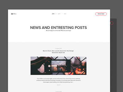 Blog and form blog clean design design form minimalizm news oder post simple design sinple idea