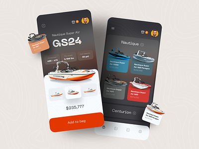 Rent a Boat Mobile App app boat boat rent booking booking app design ios mobile mobile app rent sketch ui ux yacht