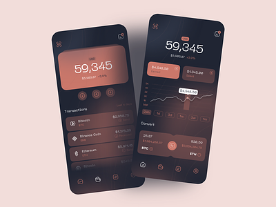 Crypto Trading App Concept app bitcoin crypto cryptocurrency design exchange investment ios mobile design money sketch stocks trading ui ux wallet
