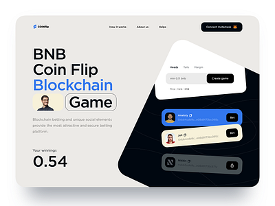 Blockchain Web Game bitcoin blockchain coin concept crypto cryptocurrency design game game design sketch ui ux web website design