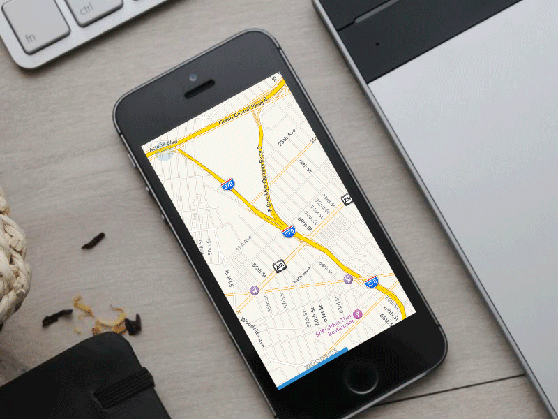 App Menu - Gif ae app app design app menu gif map motion motion design point