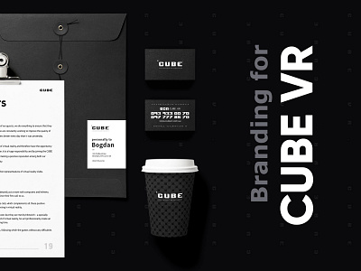 Branding and business strategy for CUBE VR branding cube cubevr design nikitin vr