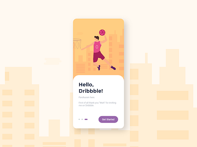 Greetings to Dribbble