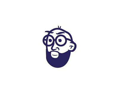 The Bearded Man avatar beard character design face glasses illustration logo person portrait vector